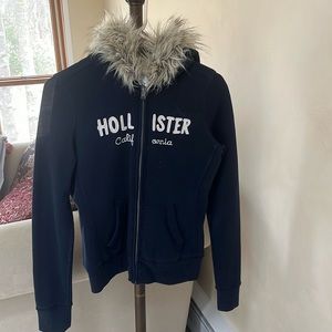 Hollister fleece lined zip up